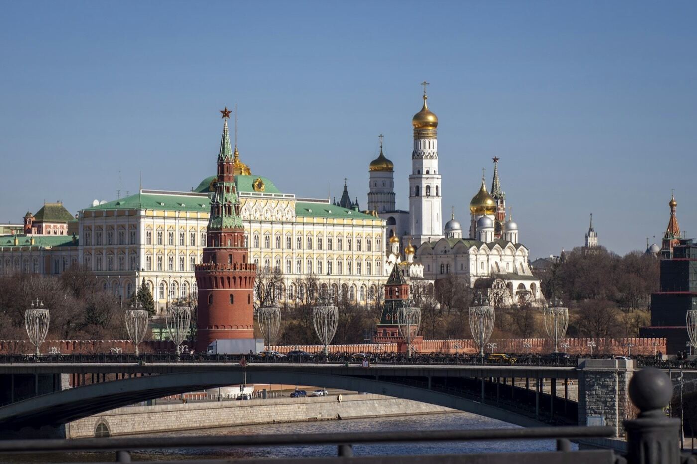 The Moscow Kremlin seen across the river